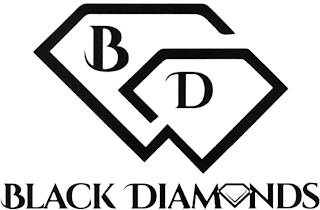 B D BLACK DIAMONDS logo