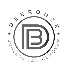 B D DEBRONZE SUNLESS TAN REMOVER logo