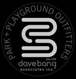 B DAVE BANG ASSOCIATES INC. SINCE 1979 PARK + PLAYGROUND OUTFITTERS logo