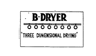 B-DRYER "THREE DIMENSIONAL DRYING" logo