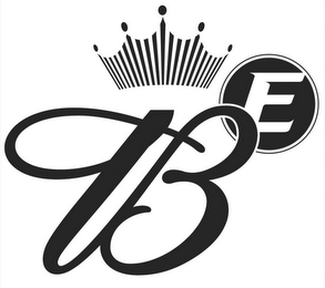 B E logo