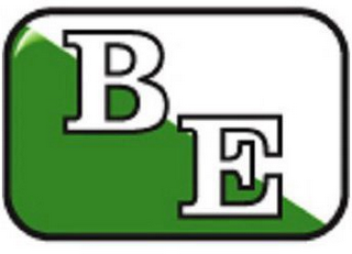 B E logo