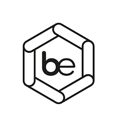 B E logo