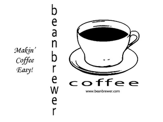 B E A N B R E W E R COFFEE MAKIN' COFFEE EASY! WWW.BEANBREWER.COM logo