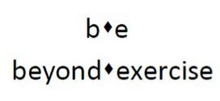 B E BEYOND EXERCISE logo