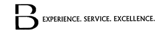 B EXPERIENCE. SERVICE. EXCELLENCE. logo