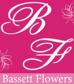 B F BASSETT FLOWERS logo