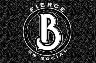 B FIERCE ON SOCIAL logo