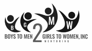 B G 2 M W BOYS TO MEN GIRLS TO WOMEN, INC MENTORING logo