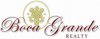 B G BOCA GRANDE REALTY logo