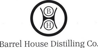 B H H BARREL HOUSE DISTILLING CO. logo
