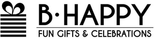 B · HAPPY FUN GIFTS & CELEBRATIONS logo