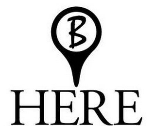 B HERE logo