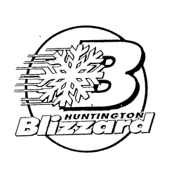B HUNTINGTON BLIZZARD logo