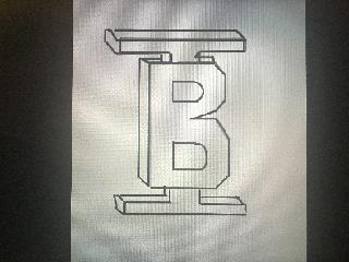 B I logo