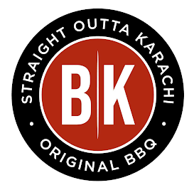 B K STRAIGHT OUTTA KARACHI ORIGINAL BBQ logo