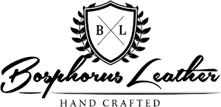 B L BOSPHORUS LEATHER HAND CRAFTED logo