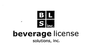 B L S INC. BEVERAGE LICENSE SOLUTIONS, INC. logo