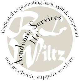 B. L. WILTZ ACADEMIC SERVICES LLC DEDICATED TO PROMOTING BASIC SKILL DEVELOPMENT AND ACADEMIC SUPPORT SERVICES logo