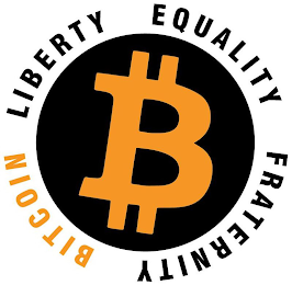 B LIBERTY EQUALITY FRATERNITY BITCOIN logo