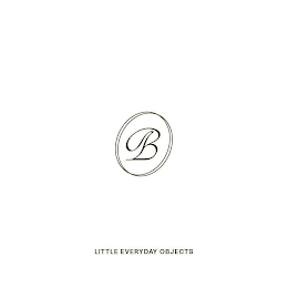 B LITTLE EVERYDAY OBJECTS logo