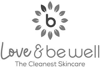 B LOVE & BE WELL THE CLEANEST SKINCARE logo