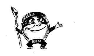 B & M logo
