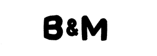 B & M logo