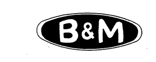 B & M logo