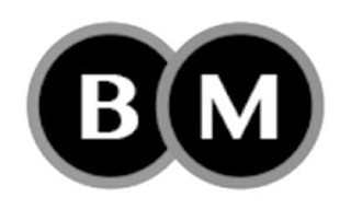 B M logo