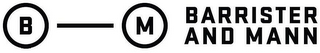 B-M BARRISTER AND MANN logo