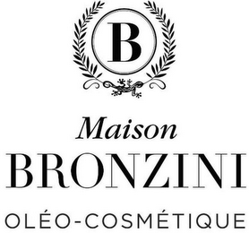 B MAISON BRONZINI OLÉO-COSMÉTIQUE logo