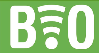 B O logo