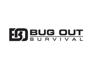 B O BUG OUT SURVIVAL logo