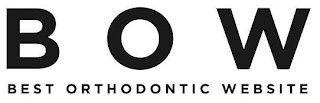 B O W BEST ORTHODONTIC WEBSITE logo