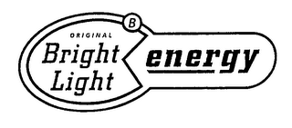B ORIGINAL BRIGHT LIGHT ENERGY logo