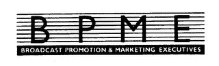 B P M E BROADCAST PROMOTION & MARKETING EXECUTIVES logo