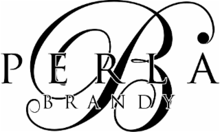 B PERLA BRANDY logo