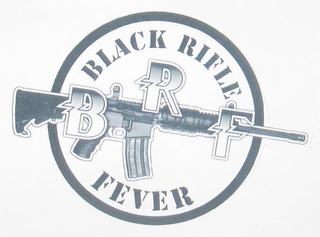 B R F BLACK RIFLE FEVER logo