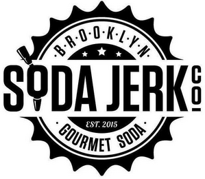 · B · R · O · O · K · L · Y · N · SODA JERK CO EST. 2015 · GOURMET SODA · logo
