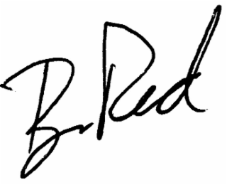 B RED logo