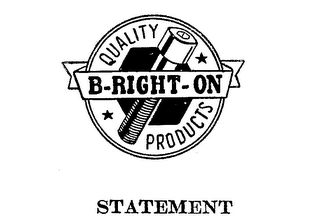 B-RIGHT-ON QUALITY PRODUCTS logo