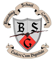 B S G BOARDING SCHOOL GAMES LUDERE CUM DIGNITATE logo