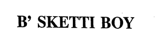 B' SKETTI BOY logo