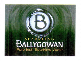 B SPARKLING BALLYGOWAN PURE IRISH SPARKLING WATER logo