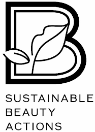 B SUSTAINABLE BEAUTY ACTIONS logo