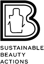 B SUSTAINABLE BEAUTY ACTIONS logo