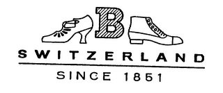 B SWITZERLAND SINCE 1851 logo