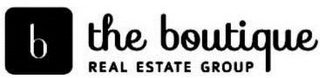 B THE BOUTIQUE REAL ESTATE GROUP logo