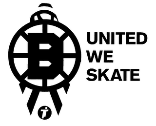 B UNITED WE SKATE logo